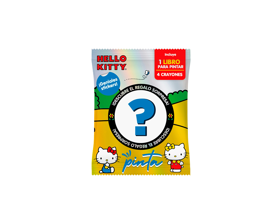 LIBROS VERTICE 6271 PINTA SORPRESA N°4 HELLO KITTY