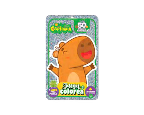 LIBROS VERTICE 6527 JUEGA Y COLOREA N° 10 CAPIBARA