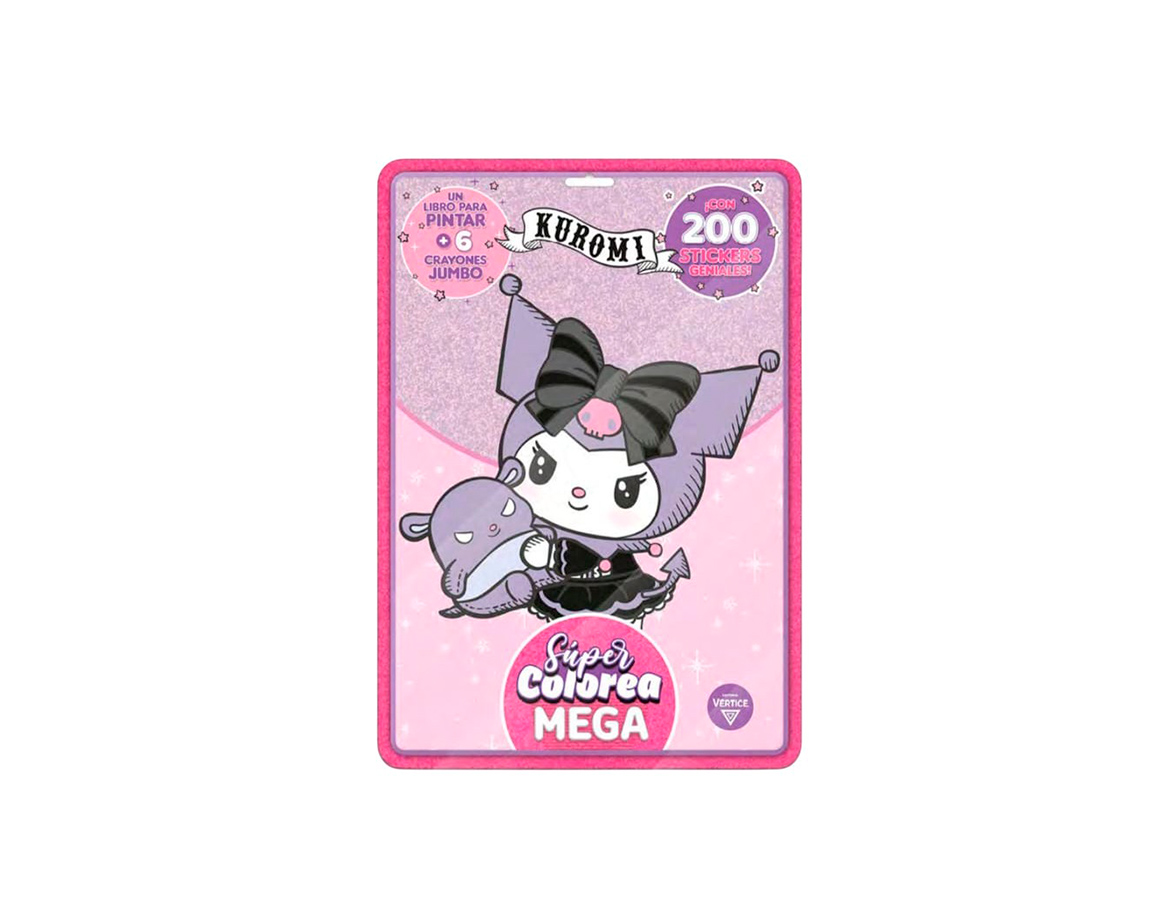 LIBROS VERTICE 6456 SUPER COLOREA MEGA N°8 KUROMI