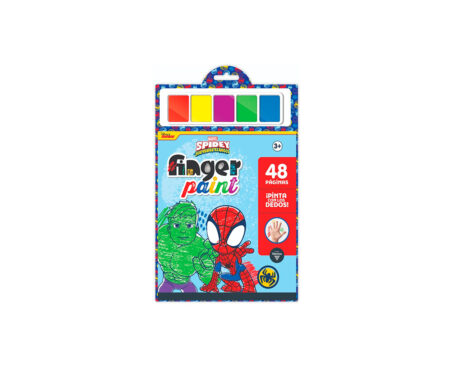 LIBROS VERTICE 6569 CAJA PINTURA PARA DEDOS N°3 SPIDEY & FRIENDS