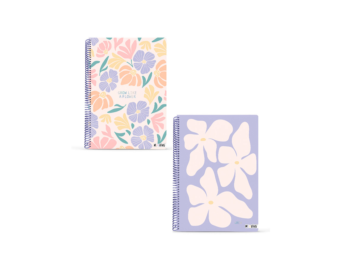 CUADERNO MOOVING 1208241 UNIVERSITARIO RAYADO GARDEN