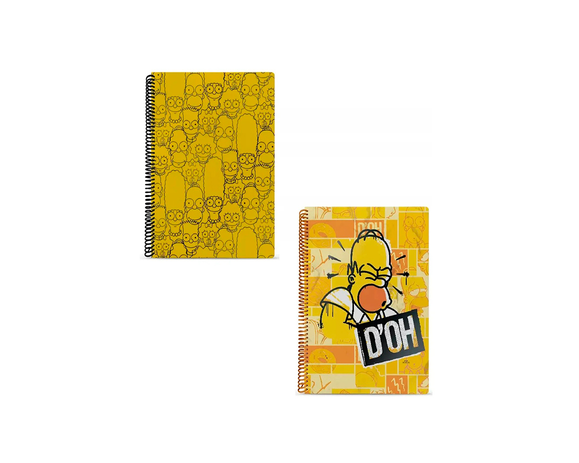 CUADERNO MOOVING 1208196 UNIVERSITARIO RAYADO SIMPSONS