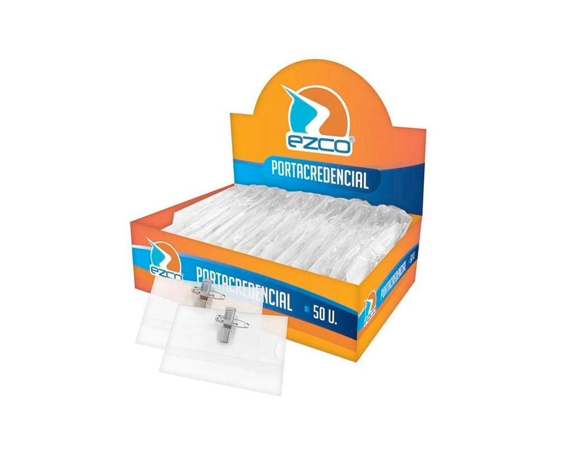 PORTACREDENCIAL EZCO  C/BROCHE Y ALFILER
