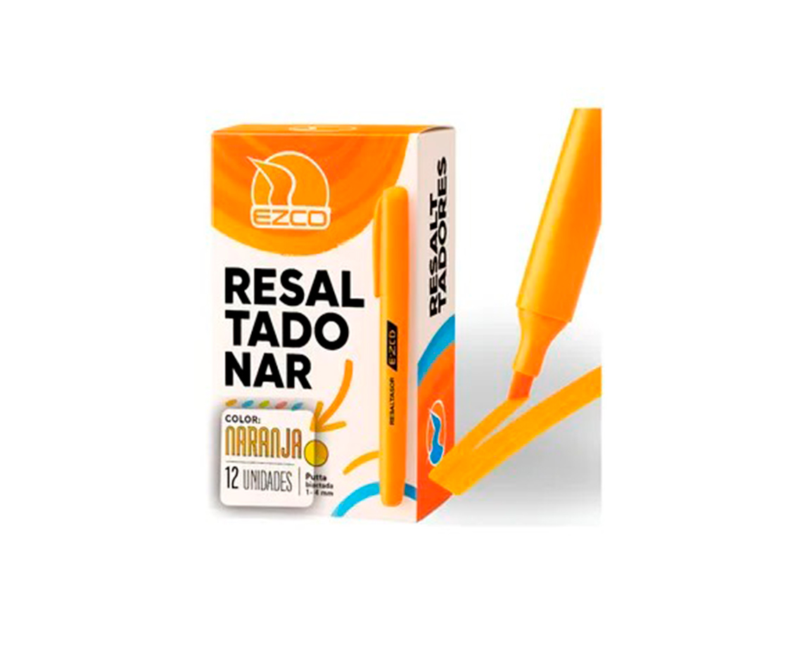 RESALTADOR EZCO T. LAPIZ NARANJA