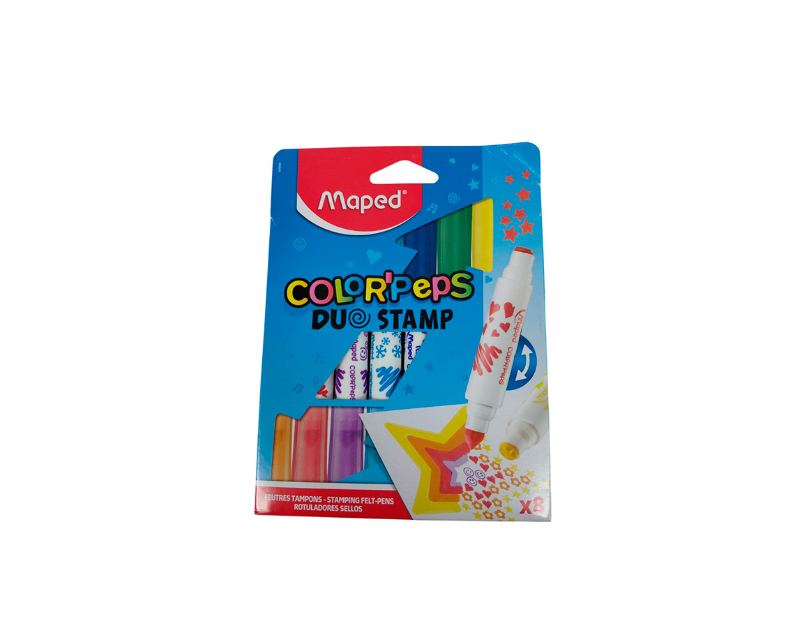MARCADOR MAPED COLOR PEPS 846808 SELLOS X 8 UNID.