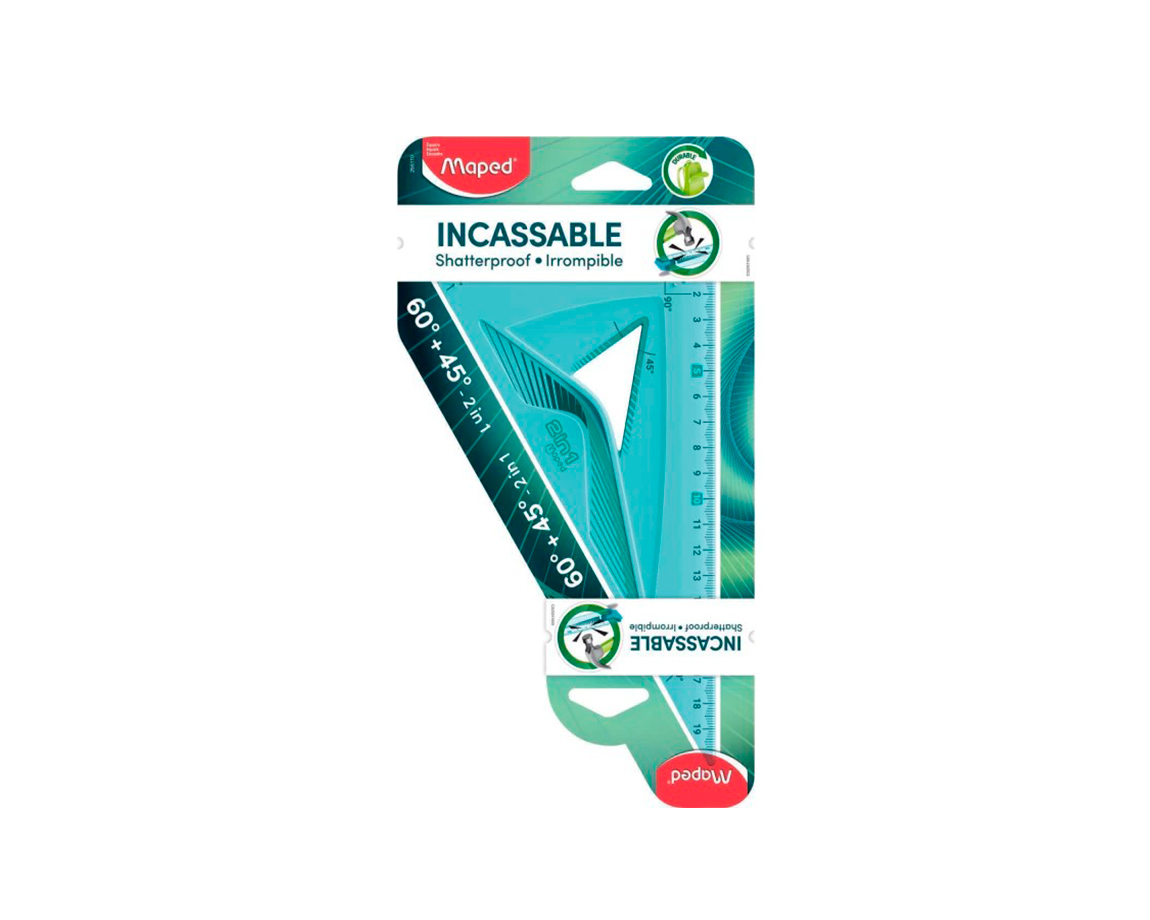 ESCUADRA MAPED IRROMPIBLE 45X60 (255110)