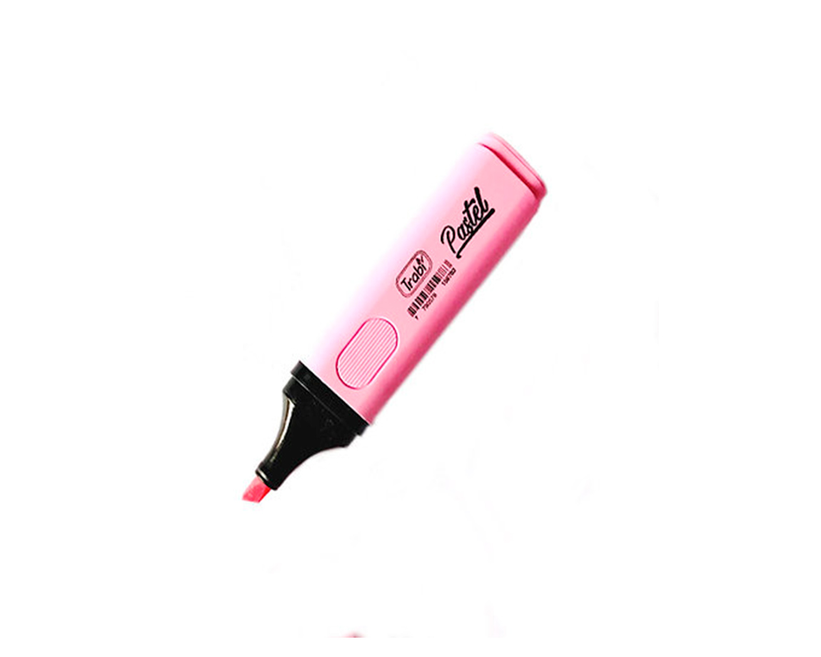 RESALTADOR TRABI PASTEL ROSA