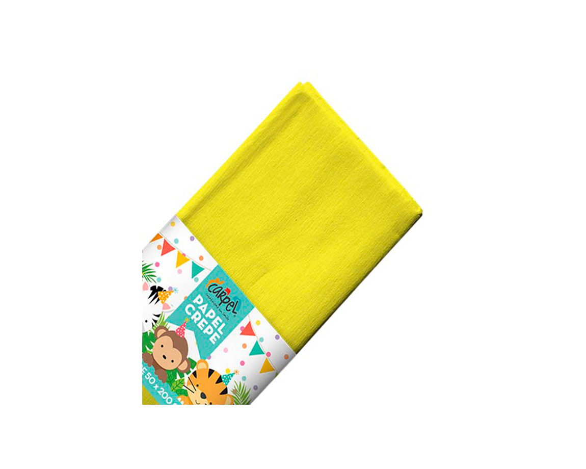 PAPEL CREPE CARPEL AMARILLO