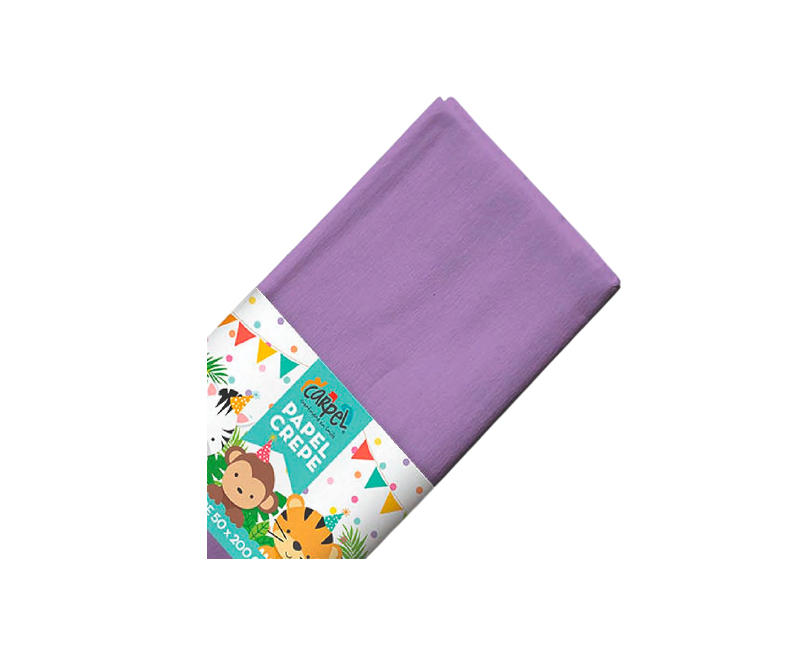 PAPEL CREPE CARPEL LILA PASTEL