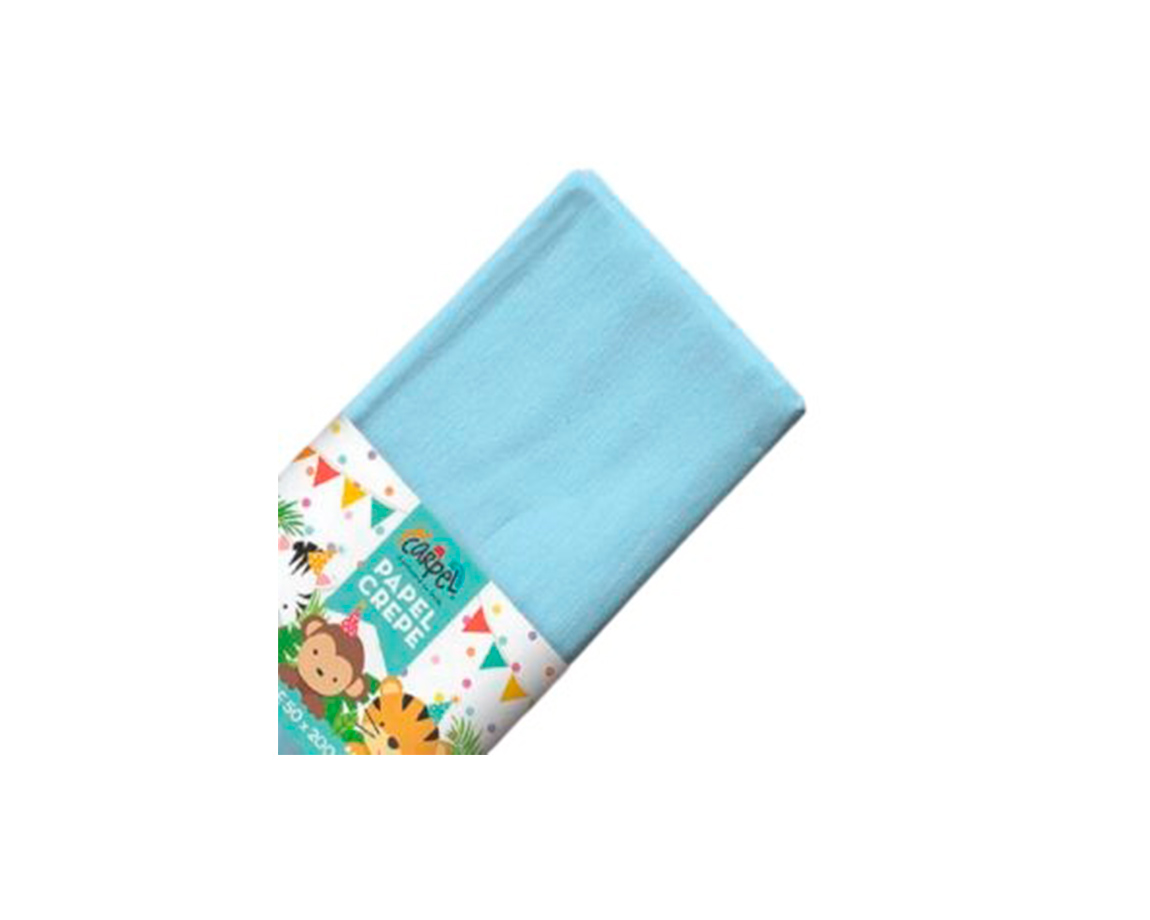 PAPEL CREPE CARPEL CELESTE PASTEL