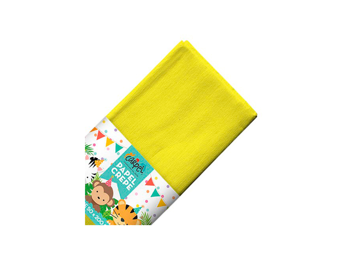 PAPEL CREPE CARPEL AMARILLO PASTEL