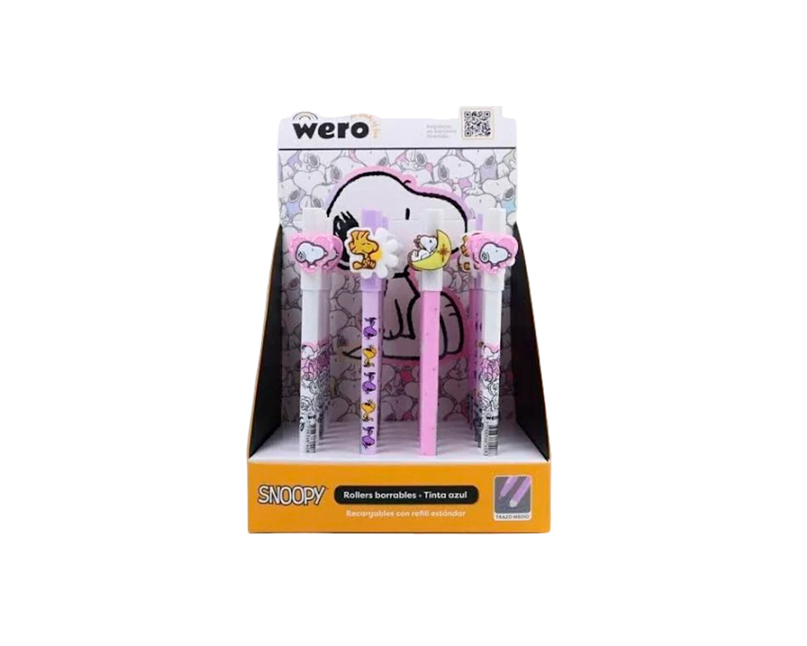 BOLIGRAFO WERO WE4227 BORRABLE SNOOPY