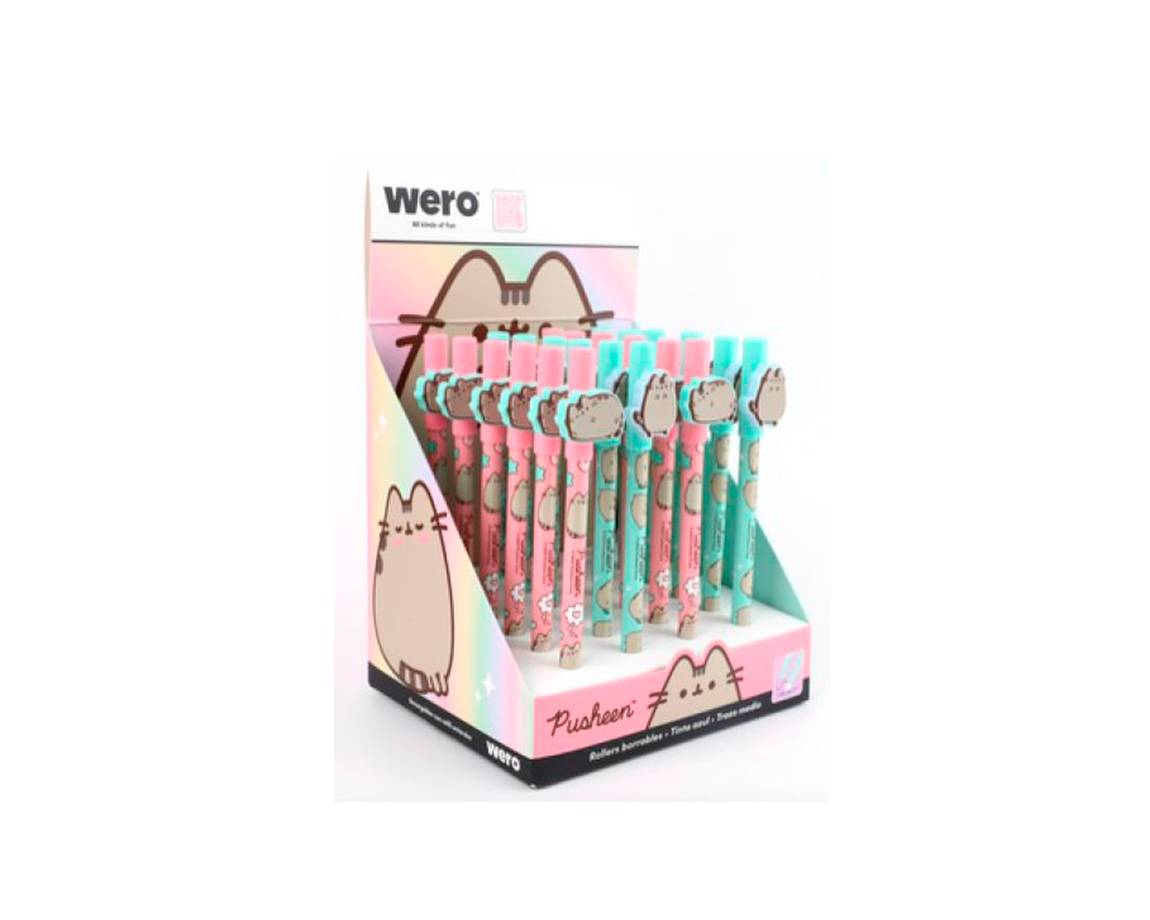 BOLIGRAFO WERO WE4234 BORRABLE PUSHEEN