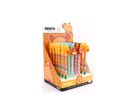 BOLIGRAFO WERO WE4236 BORRABLE CAPYBARA
