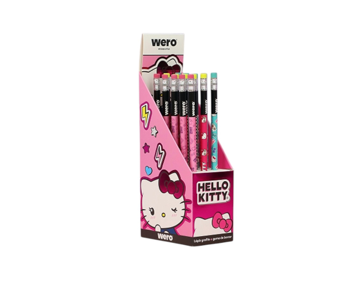 LAPIZ WERO WE4351 HELLO KITTY CON GOMA