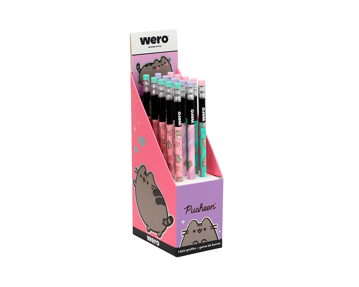 LAPIZ WERO WE4354 PUSHEEN CON GOMA