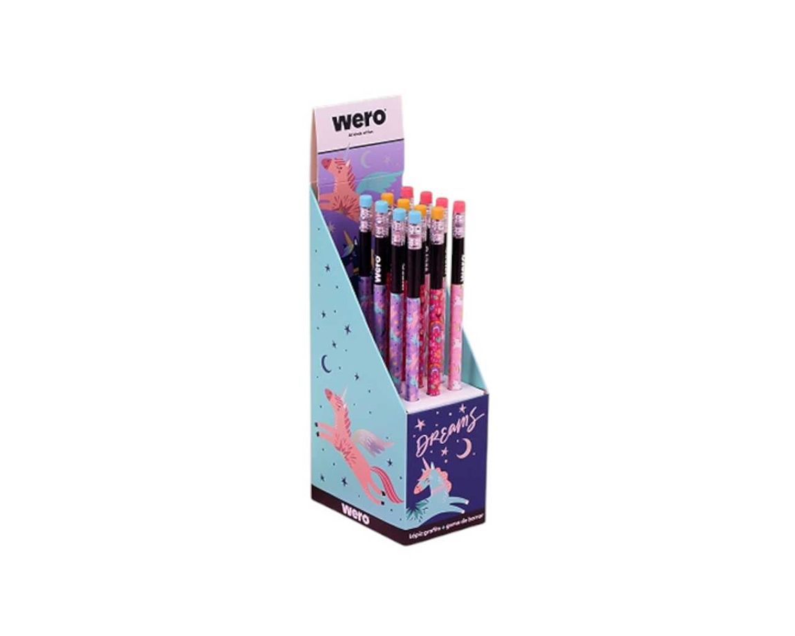 LAPIZ WERO WE4357 UNICORNIOS CON GOMA