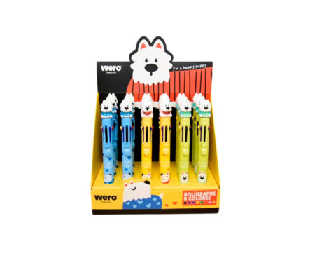 BOLIGRAFO WERO WE4275 TERRIERS 8 COLORES
