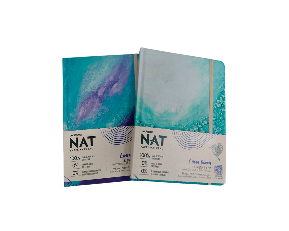 LIBRETA NAT 16 x 21 cm T/D 96 H. = OCEAN