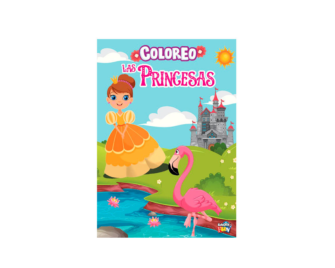 LIBROS SCHOOL FUN PLOW LIST-398 ME DIVIERTO COLOREANDO PRINCESAS