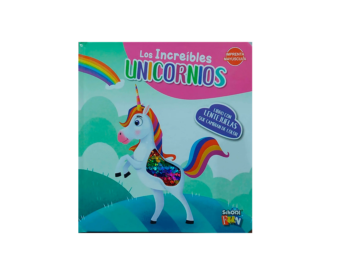 LIBROS SCHOOL FUN PLOW LIST-612 MIS INCREIBLES STICKERS 3D MIS UNICORNIOS