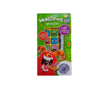 LIBROS SCHOOL FUN PLOW LIST-620 NEON STICKERS MIS MONSTRUOS DIVERTIDOS
