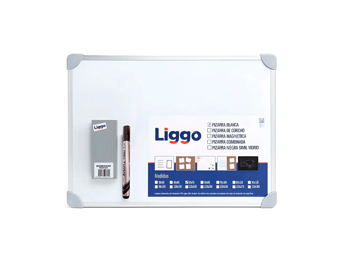 PIZARRA LIGGO MARCADOR/MAG 40x60 HEAVY DUTTY