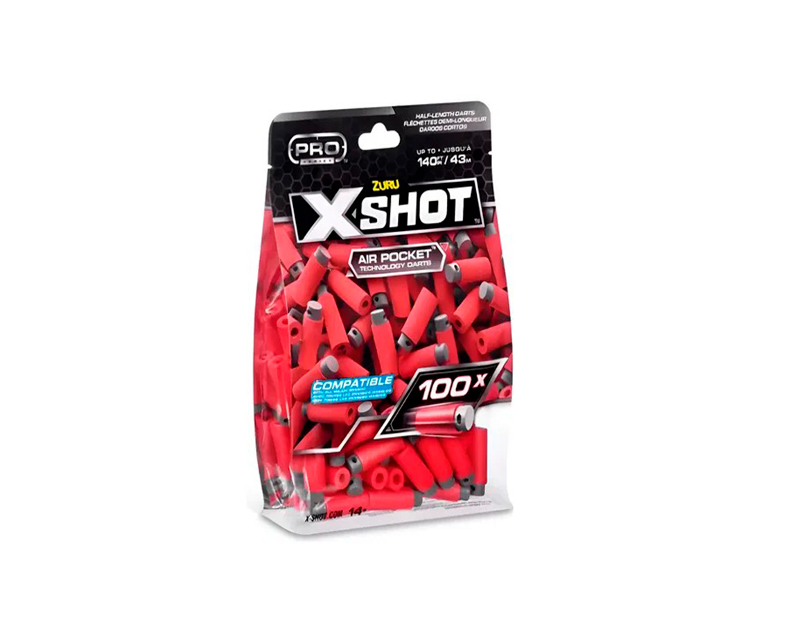 JUGUETE ZURU X-SHOT 7599 RECARGA DARDOS PRO SERIES X100