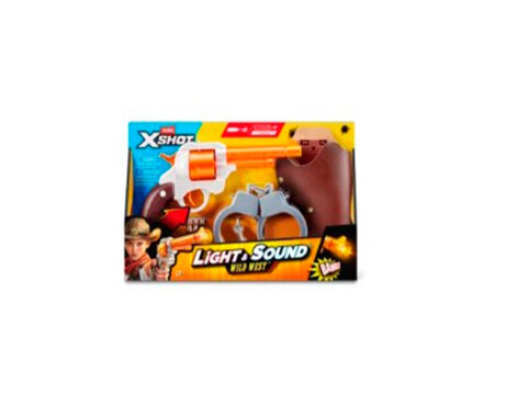 JUGUETE ZURU X-SHOT 7966 COWBOY FAR WEST 6 DARDOS
