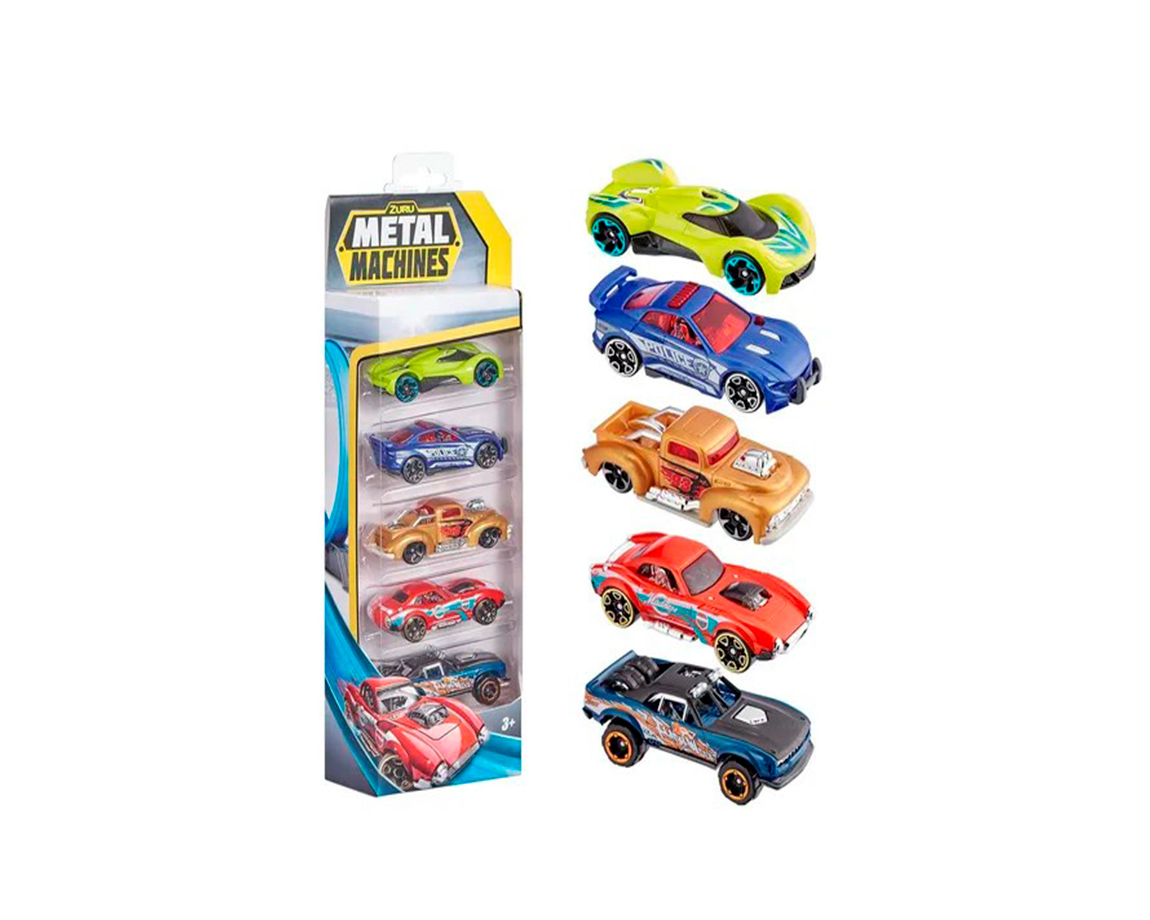 JUGUETE ZURU 7959 METAL MACHINES DIECAST MULTI PACK X 5