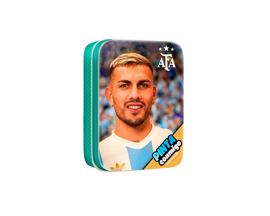 LATA VERTICE PINTA CONMIGO 6857 AFA LEANDRO PAREDES