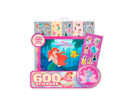 LIBROS VERTICE 6364 600 STICKERS PRINCESAS