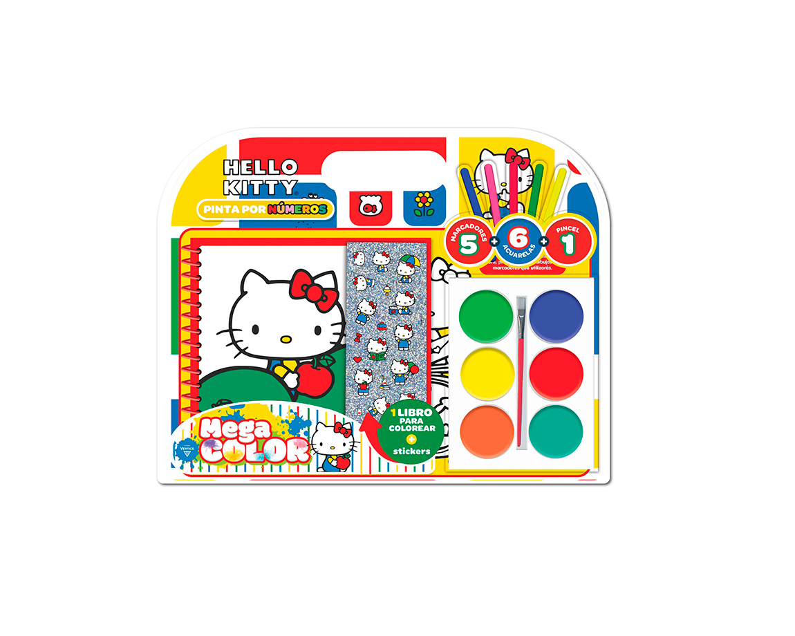 LIBROS VERTICE 6651 ACUARELAS SUPER KITTIE