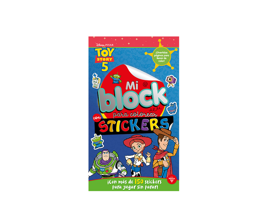 LIBROS VERTICE 6703 TOY STORY 5 MI BLOCK PARA COLOREAR