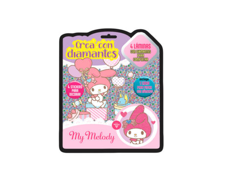 LIBROS VERTICE 6707 MY MELODY CREA CON DIAMANTES