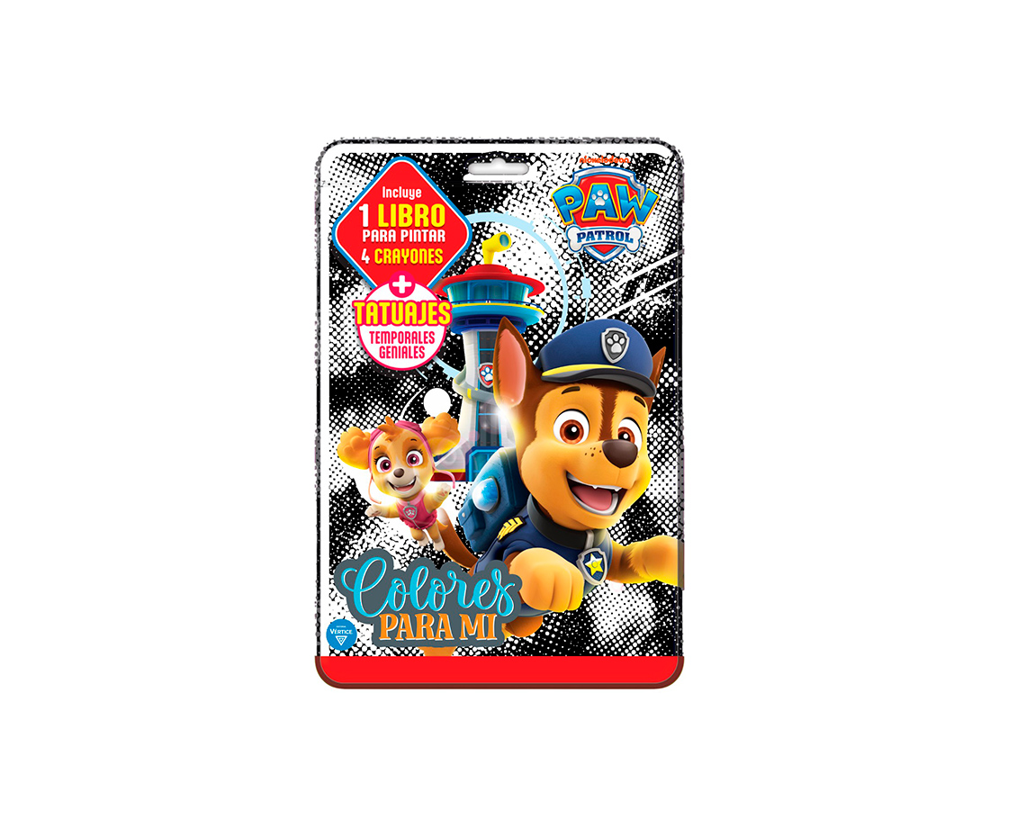 LIBROS VERTICE 6542 PAW PATROL COLORES PARA MIS TATUAJES