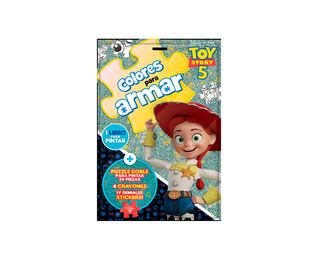 LIBROS VERTICE 6661 COLORES PARA ARMAR TOY STORY 5