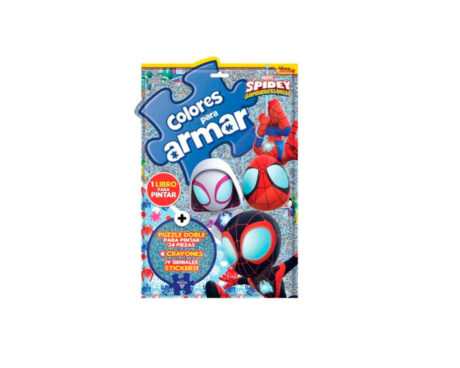 LIBROS VERTICE 6501 COLORES PARA ARMAR SPIDEY AND FRIENDS