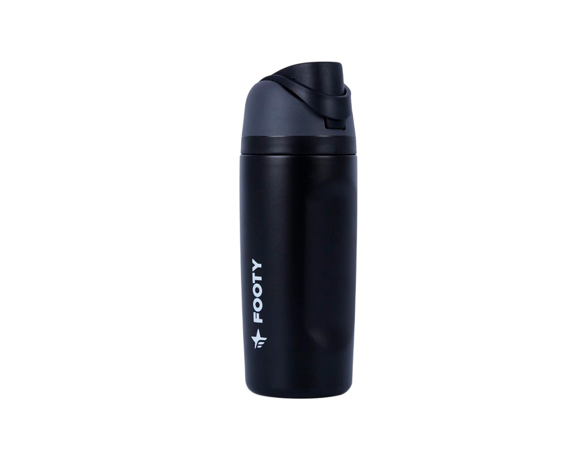 BOTELLA FOOTY ACERO INOX BOTERM181 NEGRO