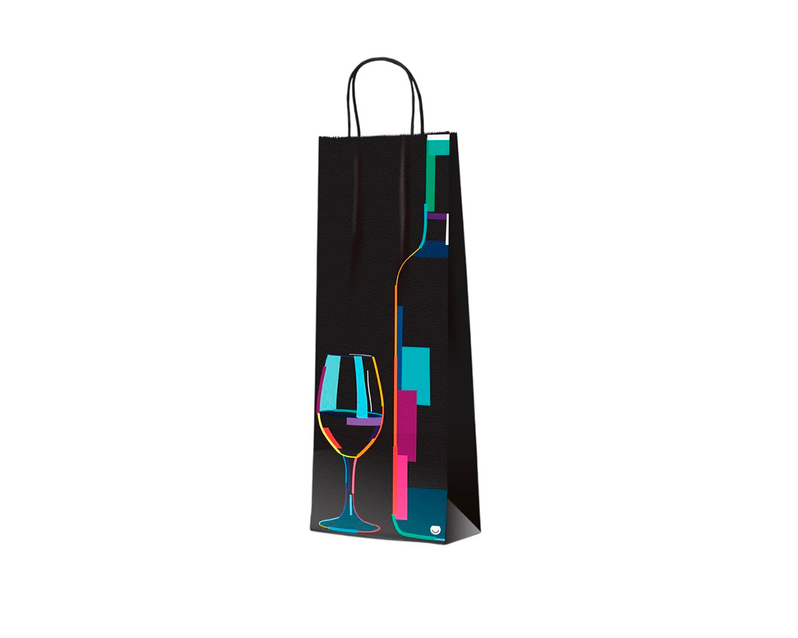 BOLSA REGALO ROMI BOTELLA 14x40 COKTAILS