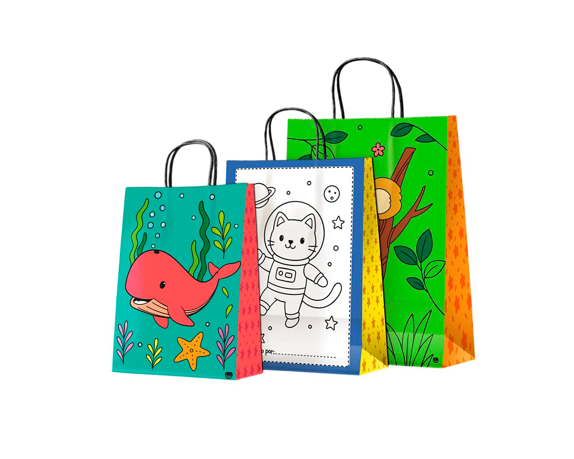 BOLSA REGALO ROMI AVENTURAS P/PINTAR 14x20 x U.