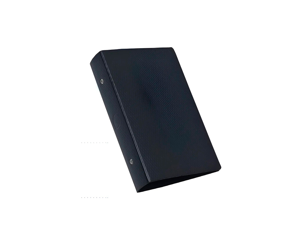 CARPETA AVIOS F NEGRA ESQUELITA 2.A.REDON.30MM.