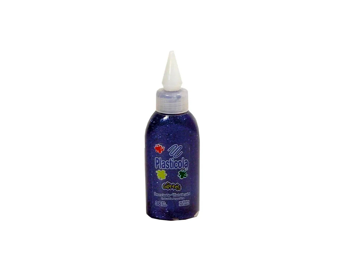 BRILLITO PLASTICOLA 31 GRS. x UNID. AZUL
