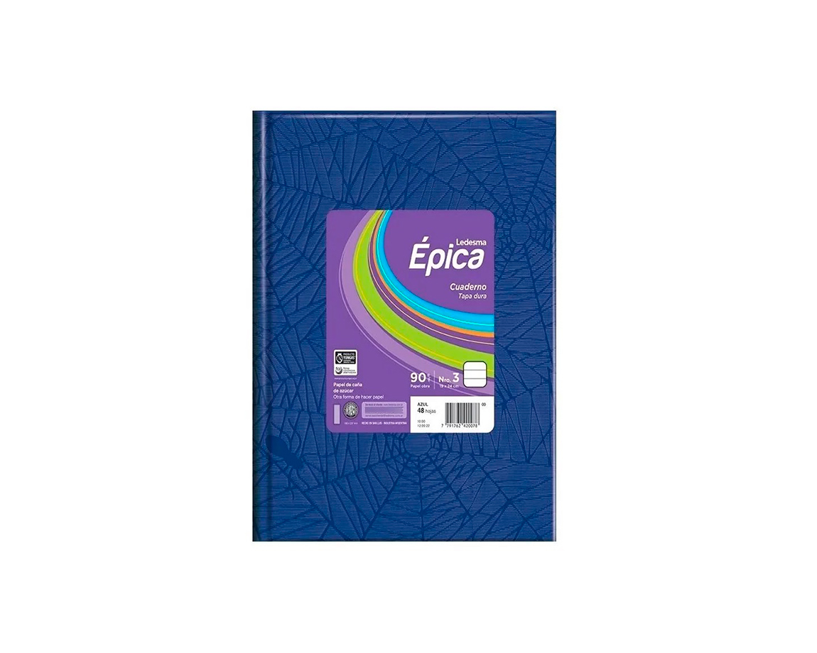 CUADERNO EPICA Nº1 ARAÑA 48 H = AZUL