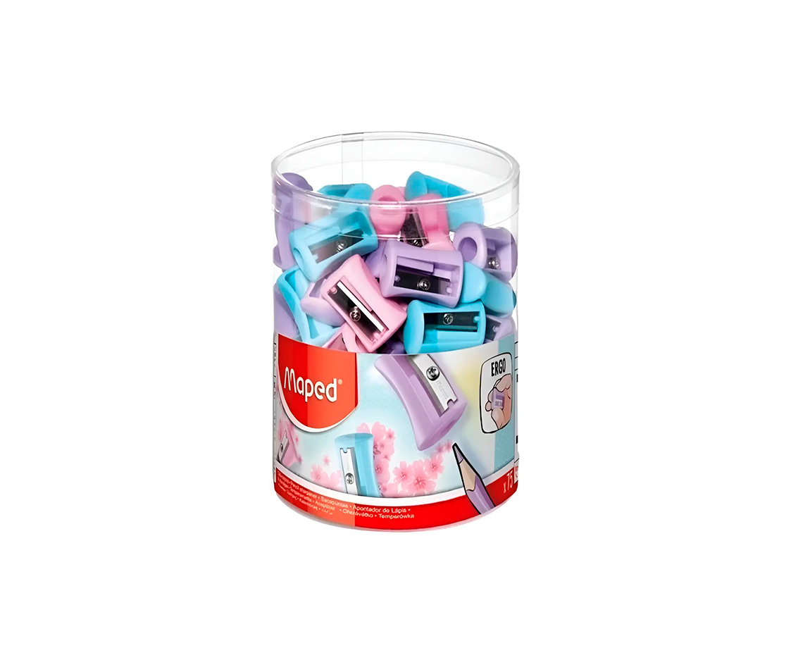 SACAPUNTAS PLAST. MAPED 63011 VIVO PASTEL x 75 U.