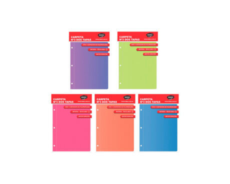 CARPETA RIDEO Nro 3 PP LINE NEON (2133)