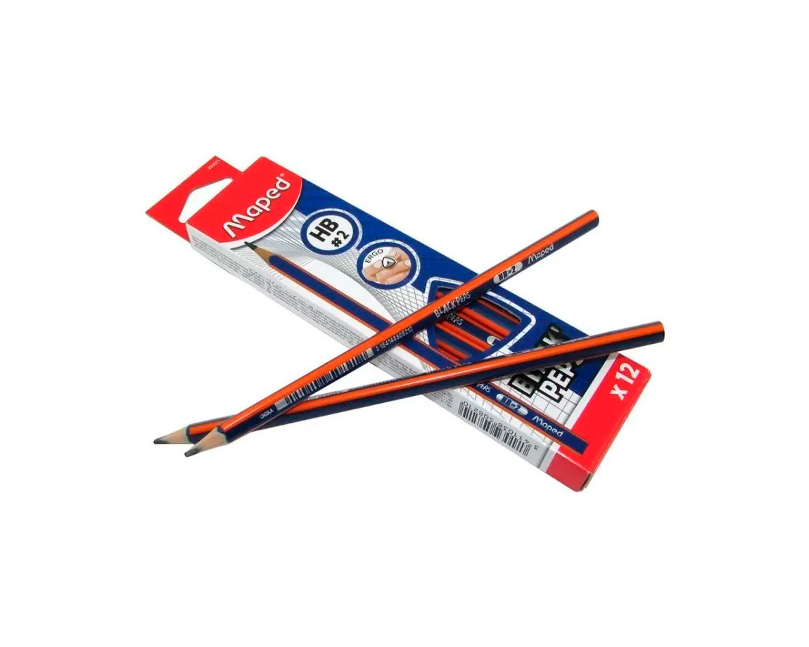 LAPIZ MAPED GRAFITO BLACK PEPS  HB x12 U.