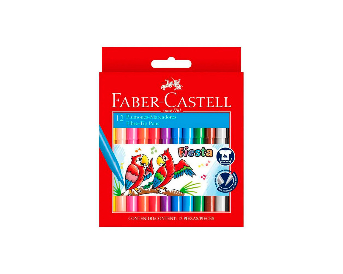 MARCADOR FABER ESCOLAR x12 UNID. CARTON 31245