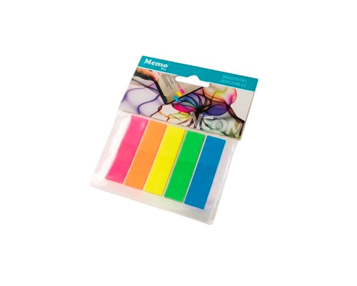 TACOS MEMO FIX BANDERITA 513_1 blister x 150 (12x44mm). FLUO