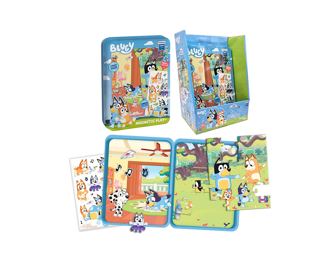 MAGNETIC PLAY JUEGO MAGNÉTICO 2 EN 1 BLUEY BLU01264